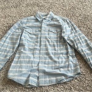 Free Planet Small Light Blue Striped Shirt